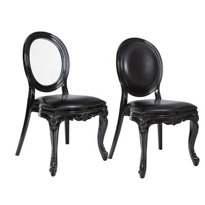 Must plastikust PP ürituse pulmakuningas Louis tool