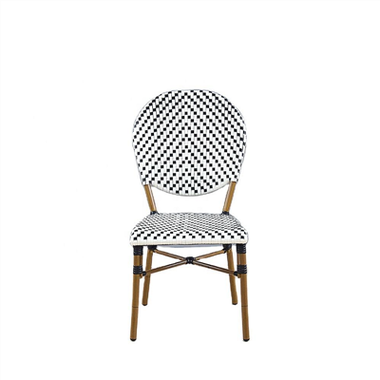 Vintage valge alumiiniumraamiga välitoolid